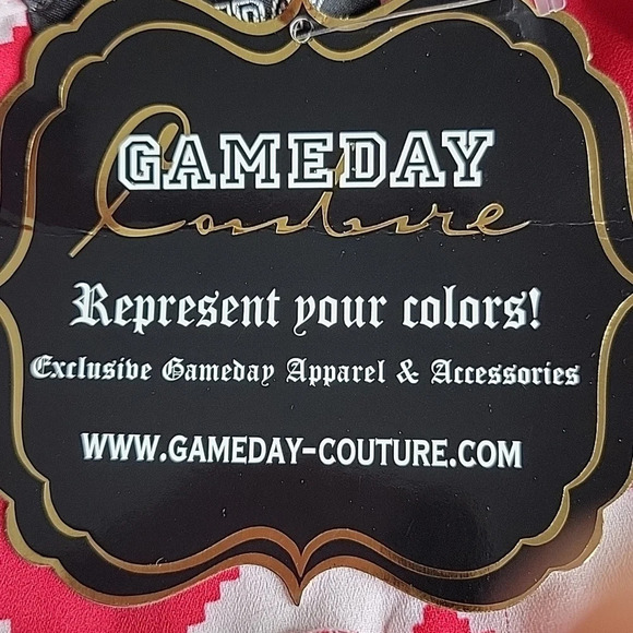 GAMEDAY COUTURE Red and White Alabama Shirt Dress Small - Picture 9 of 9